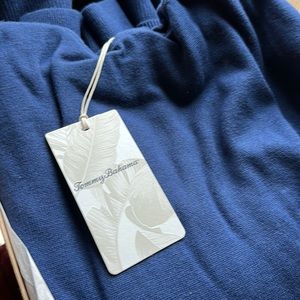 Tommy Bahama Knit Sweater 100% Cotton Navy  Tami Lounge Sweater Navy NWT